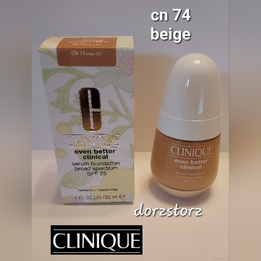 CLINIQUE Even Better Clinical Serum Foundation *CN 74 BEIGE* / 1 oz / New in box